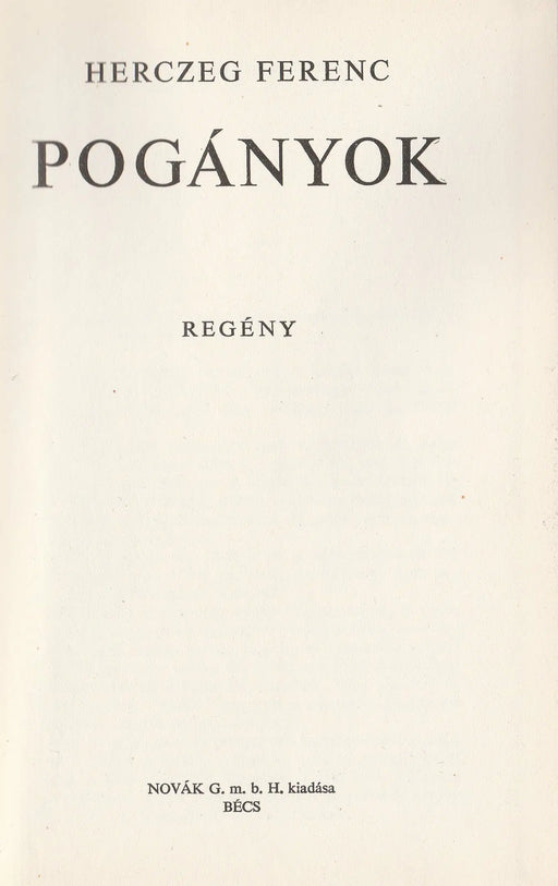 Pogányok - Oskola Antikvárium
