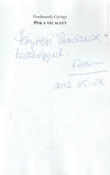 Pók a víz alatt - Oskola Antikvárium