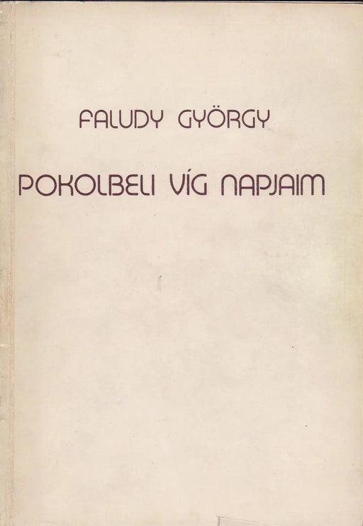 Pokolbeli víg napjaim - Oskola Antikvárium