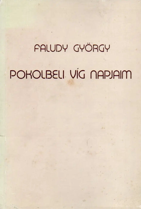 Pokolbeli víg napjaim - Oskola Antikvárium