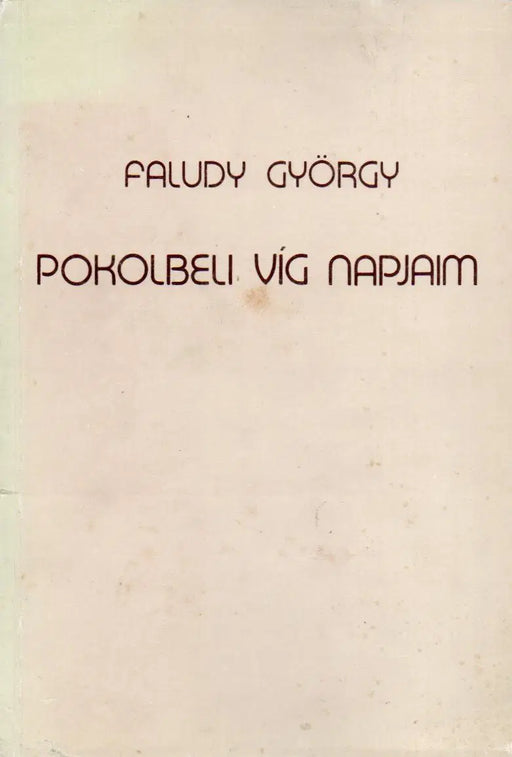 Pokolbeli víg napjaim - Oskola Antikvárium