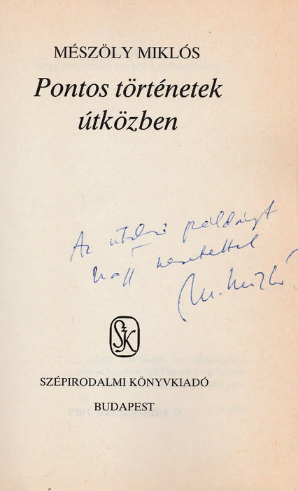 Pontos történetek útközben - Oskola Antikvárium