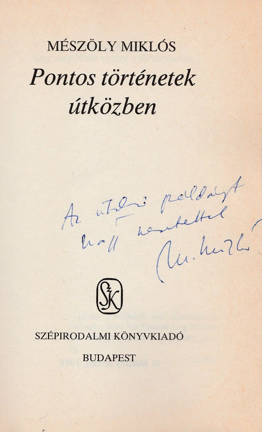 Pontos történetek útközben - Oskola Antikvárium