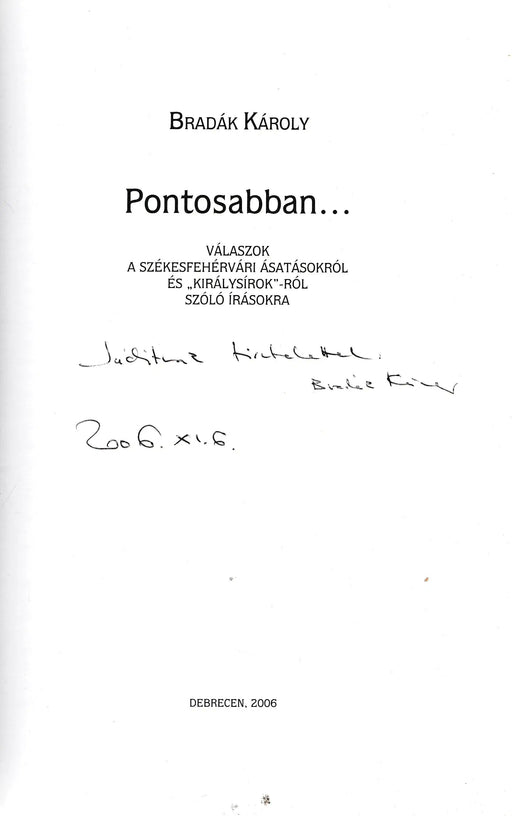 Pontosabban... - Oskola Antikvárium