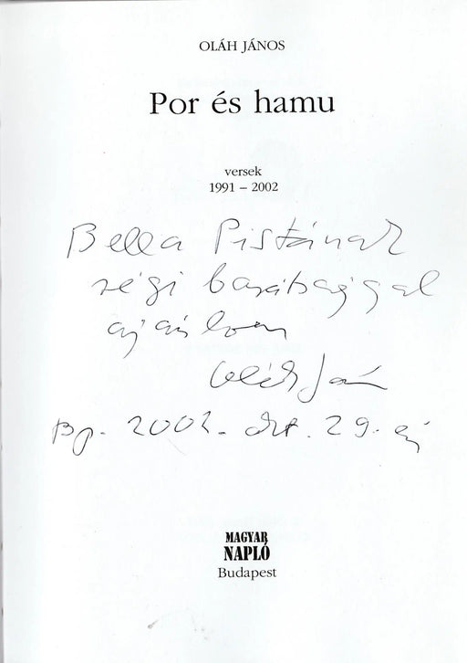 Por és hamu - Oskola Antikvárium