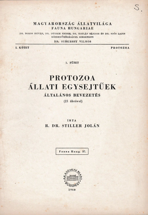 Protozoa állati egysejtűek - Oskola Antikvárium