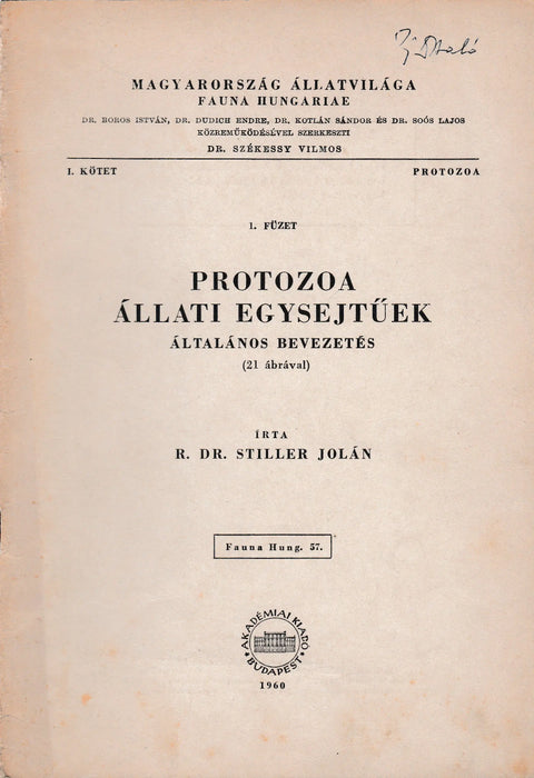 Protozoa állati egysejtűek - Oskola Antikvárium