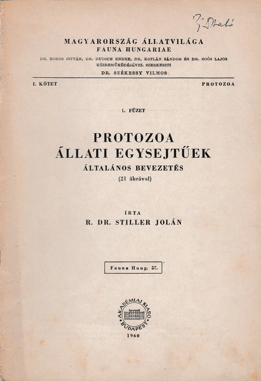 Protozoa állati egysejtűek - Oskola Antikvárium