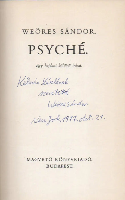 Psyché - Oskola Antikvárium