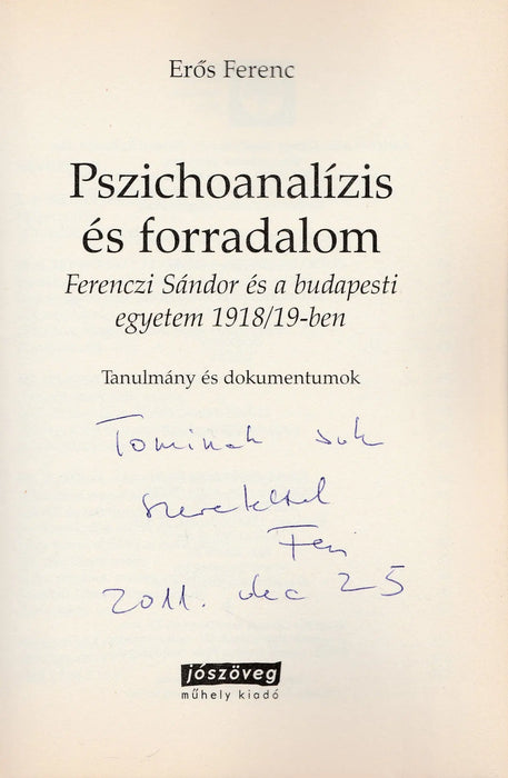 Pszichoanalízis és forradalom - Oskola Antikvárium