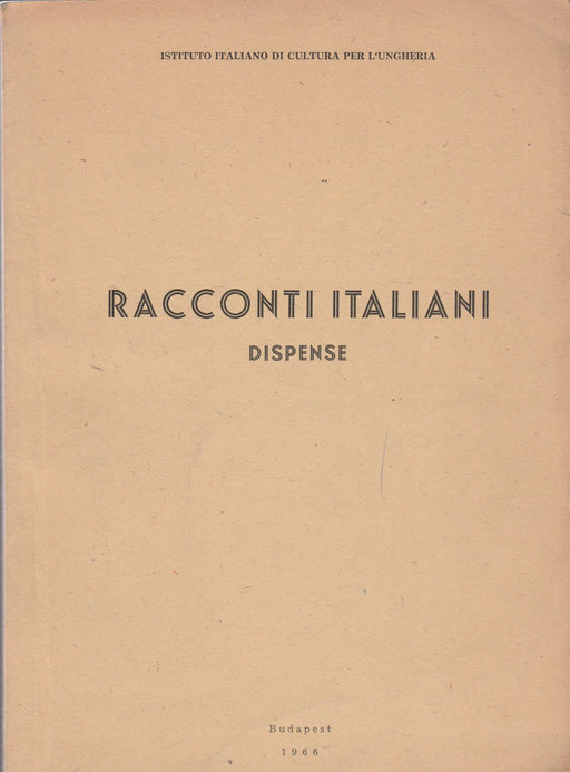 Racconti Italiani - Oskola Antikvárium
