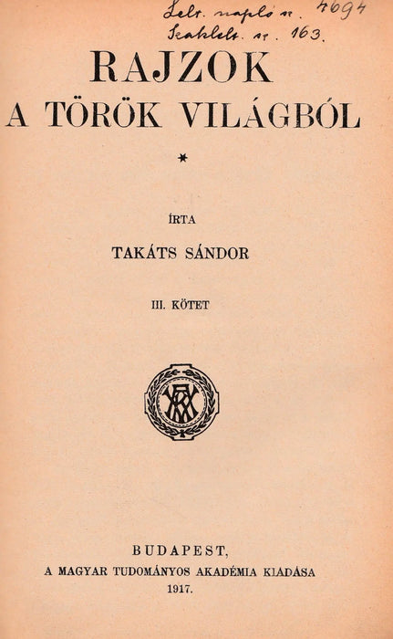 Rajzok a török világból III. - Oskola Antikvárium