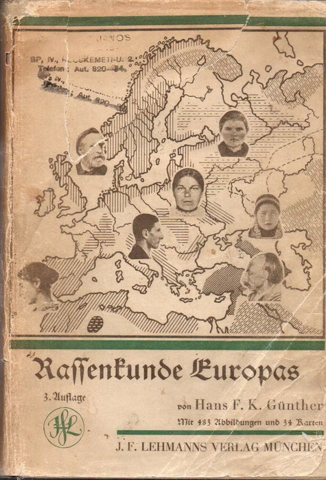 Rassenkunde Europas - Oskola Antikvárium