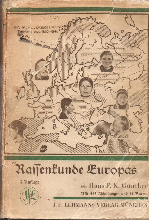 Rassenkunde Europas - Oskola Antikvárium
