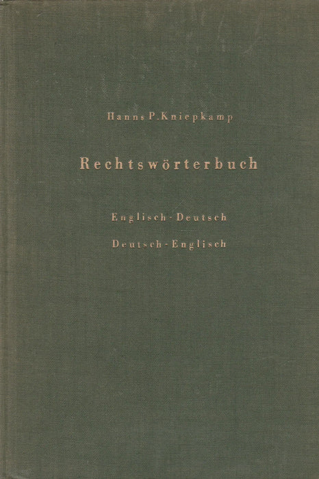 Rechtswörterbuch - Oskola Antikvárium