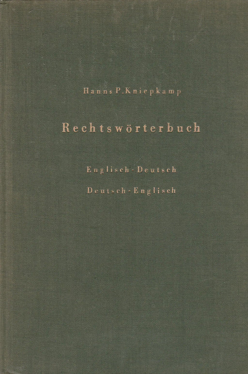 Rechtswörterbuch - Oskola Antikvárium