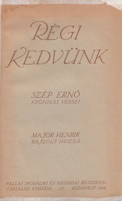 Régi kedvünk - Oskola Antikvárium