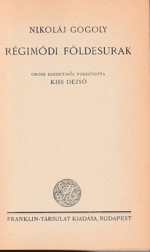 Régimódi földesurak - Oskola Antikvárium