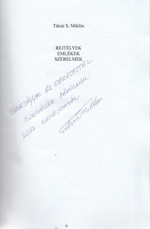 Rejtélyek - Emlékek - Szerelmek III. - Oskola Antikvárium