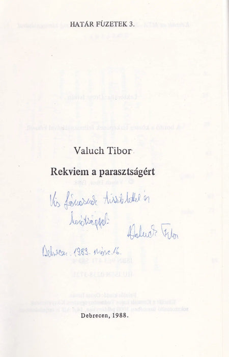Rekviem a parasztságért - Oskola Antikvárium