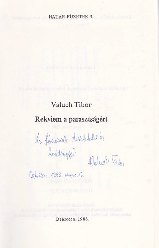 Rekviem a parasztságért - Oskola Antikvárium