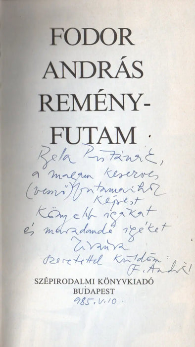 Reményfutam - Oskola Antikvárium