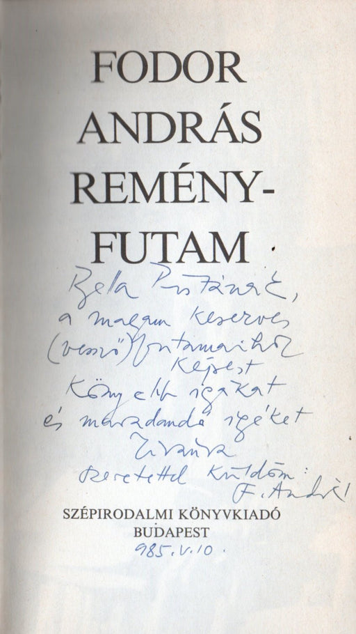 Reményfutam - Oskola Antikvárium