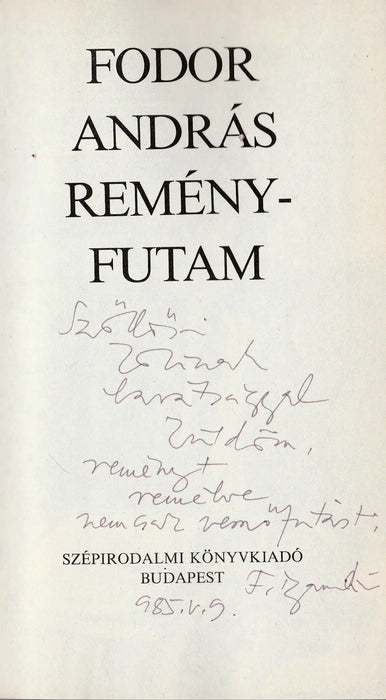 Reményfutam - Oskola Antikvárium