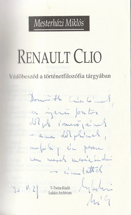 Renault Clio - Oskola Antikvárium