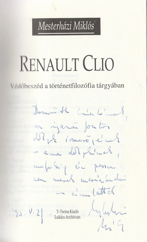 Renault Clio - Oskola Antikvárium