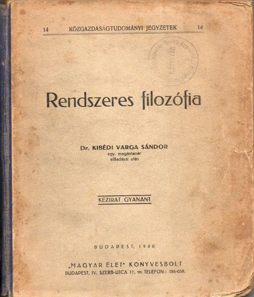 Rendszeres filozófia I - II. - Oskola Antikvárium