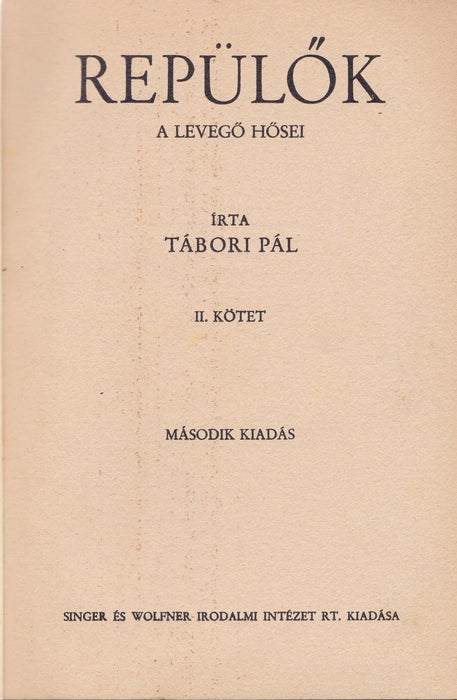 Repülők I - II. - Oskola Antikvárium