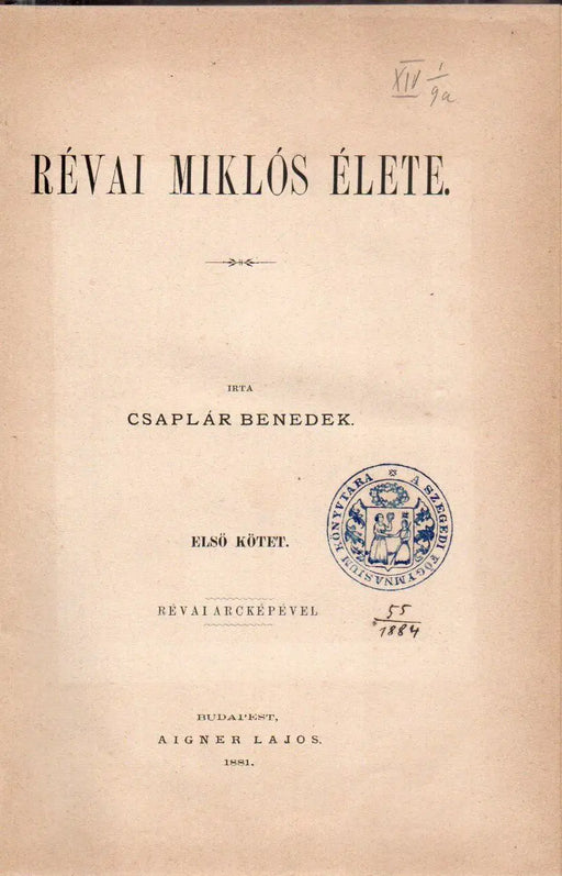 Révai Miklós élete I. - Oskola Antikvárium