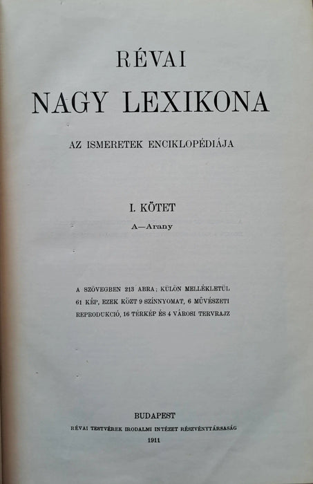 Révai nagy lexikona 1 - 21. - Az ismeretek enciklopédiája - Oskola Antikvárium