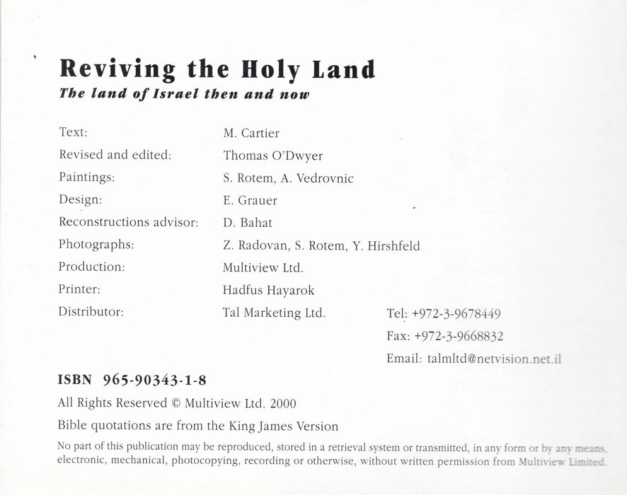 Reviving the Holy Land - Oskola Antikvárium