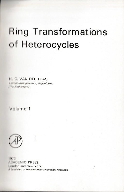 Ring Transformations of Heterocycles I - II. - Oskola Antikvárium