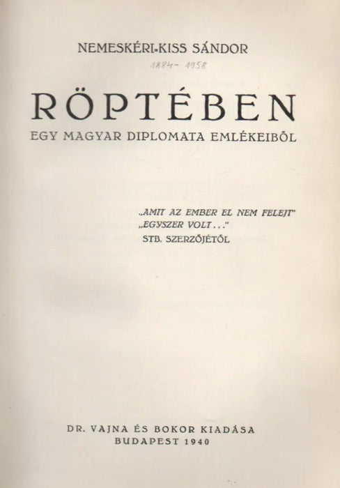 Röptében - Oskola Antikvárium