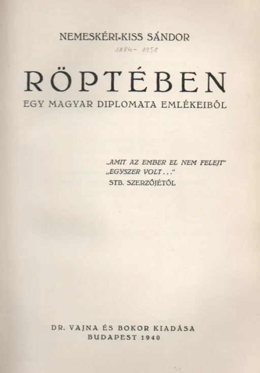 Röptében - Oskola Antikvárium