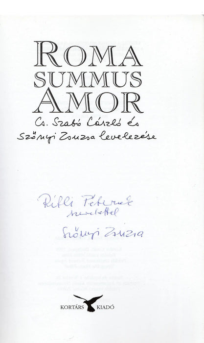 Roma Summus Amor - Oskola Antikvárium