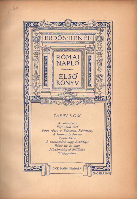 Római napló 1925 - Oskola Antikvárium