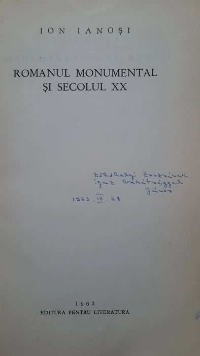 Romanul monumental și secolul XX - Oskola Antikvárium