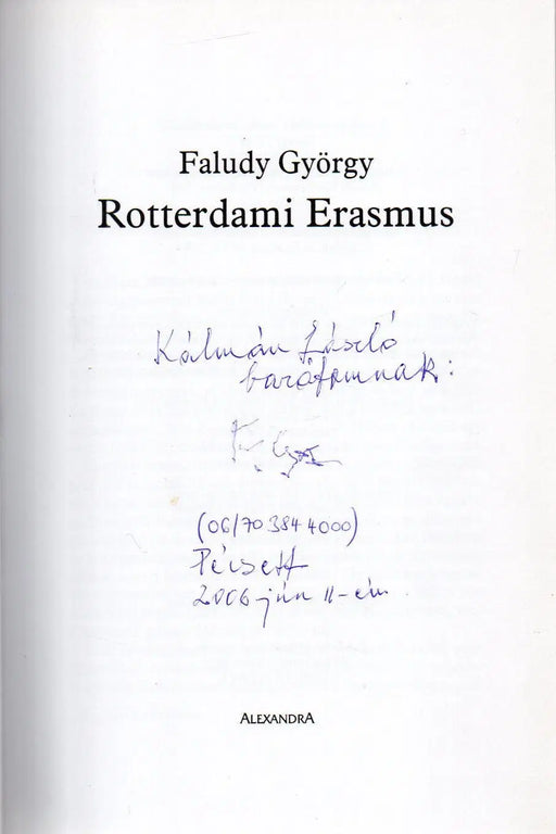 Rotterdami Erasmus - Oskola Antikvárium