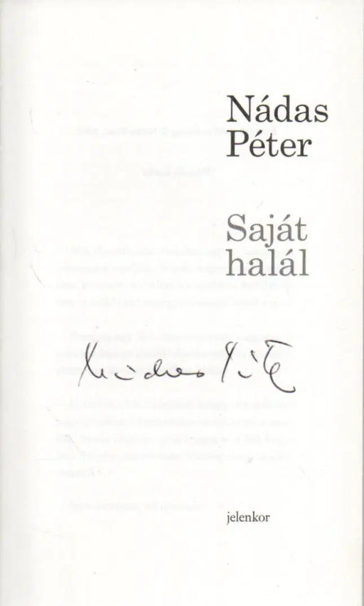 Saját halál - Oskola Antikvárium
