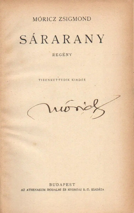 Sárarany - Oskola Antikvárium