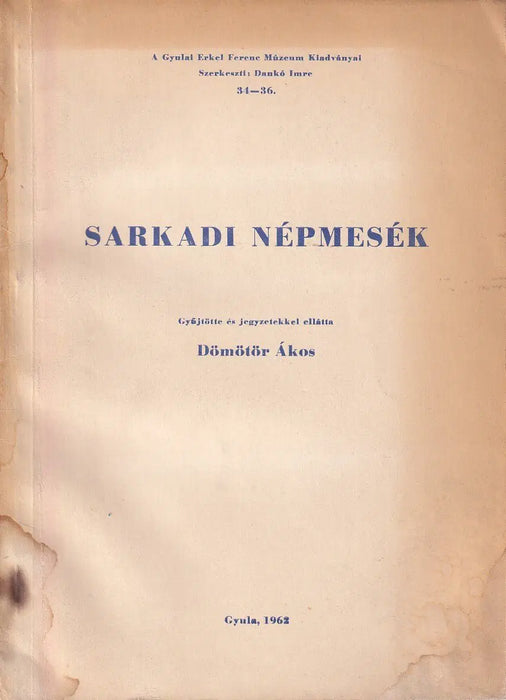 Sarkadi népmesék - Oskola Antikvárium
