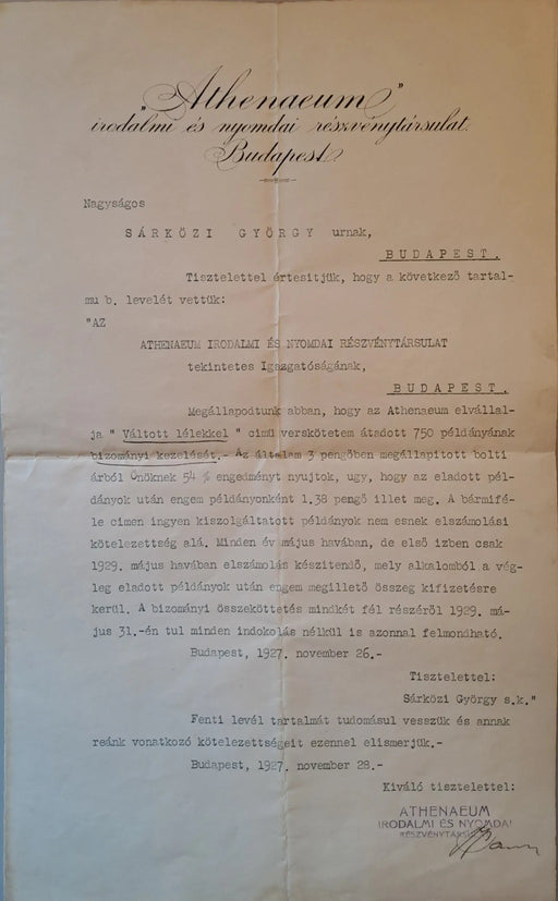 Sárközi György pályakezdése (1899 - 1928) - Oskola Antikvárium