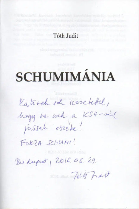 Schumimánia - Oskola Antikvárium