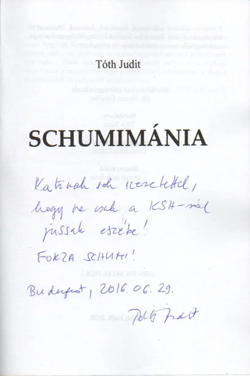 Schumimánia - Oskola Antikvárium