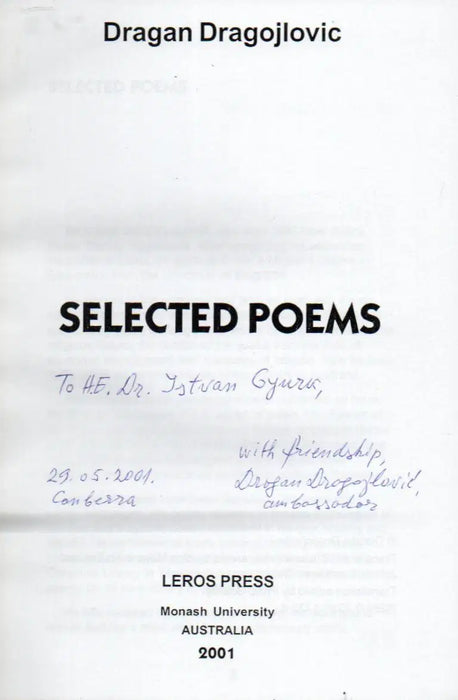 Selected Poems - Oskola Antikvárium