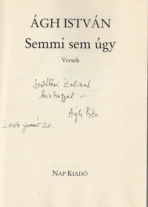 Semmi sem úgy - Oskola Antikvárium
